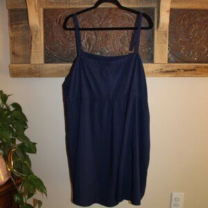 NWT Torrid Mini Wash Challis Sleeveless Sundress Medevial Blue size 3X